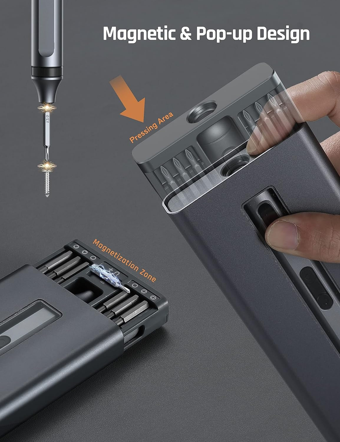 🔥 52-in-1 Mini Electric Screwdriver Kit | 48 Magnetic Bits⚡3s Quick-Change🌟【Tech Repair Pro】Cordless Precision Tool for Phone, Laptop, Watch & Camera Fixing 🔥 52-in-1 Mini Electric Screwdriver Kit | 48 Magnetic Bits⚡3s Quick-Change🌟【Tech Repair Pro】Cordless Precision Tool for Phone, Laptop, Watch & Camera Fixing